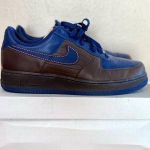 Nike Air Force 1 Low - Brown/Blue/Orange (Size 10.5) *RARE*